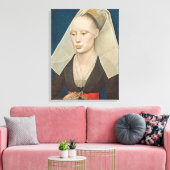 Toile Portrait d'une dame, c.1460 (huile sur panneau) (Insitu(Salon))