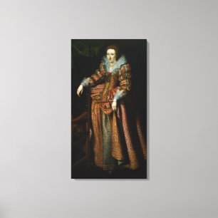 Toile Portrait d'une dame dit être de