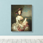 Toile Portrait d'une dame, dit être Elizabeth, femme de (Insitu (Plancher de Bois))