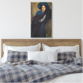 Toile Portrait d'une dame en bleu (Raimundo de Madrazo) (Insitu(Chambre))