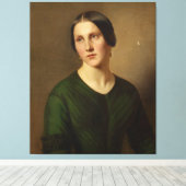 Toile Portrait d'une femme (Insitu (Plancher de Bois))