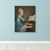 Toile Portrait d'une femme (Insitu (Plancher de Bois))