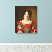 Toile Portrait d'une femme 3 (Insitu (Plancher de Bois))