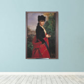 Toile Portrait d'une femme espagnole (Insitu (Plancher de Bois))