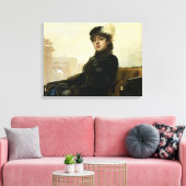 Toile Portrait d'une femme inconnue, 1883 (Insitu(Salon))