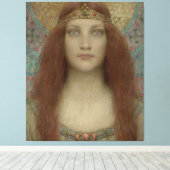 Toile Portrait d'une femme par Charles Allan Winter (Insitu (Plancher de Bois))