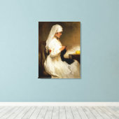 Toile Portrait d'une infirmière de la Croix-Rouge (Insitu (Plancher de Bois))