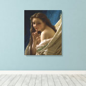 Toile Portrait d'une jeune dame passionnée (Insitu (Plancher de Bois))