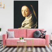 Toile Portrait d'une jeune femme, c.1663-65 (Insitu(Salon))