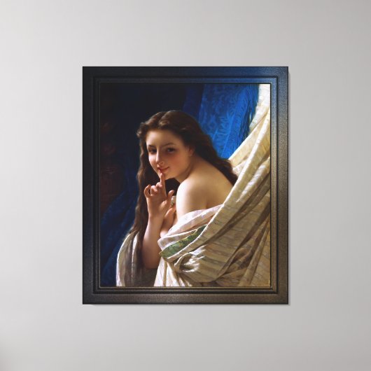 Toile Portrait d'une jeune femme par Pierre Auguste Cot (Recto)