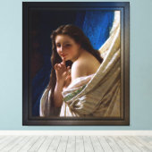 Toile Portrait d'une jeune femme par Pierre Auguste Cot (Insitu (Plancher de Bois))