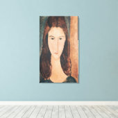 Toile Portrait d'une jeune fille (Insitu (Plancher de Bois))