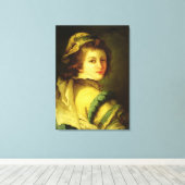 Toile Portrait d'une page, 1762-70 (huile sur toile) (Insitu (Plancher de Bois))