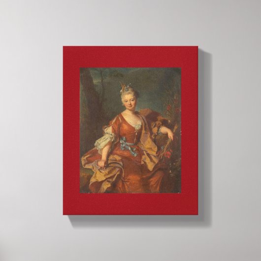 Toile Portrait d'une parisienne c.1680, h. Rigaud (Recto)