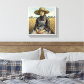 Toile Portrait d'une paysanne Vincent van Gogh (Insitu(Chambre))