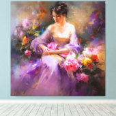 Toile Portrait élégant (Insitu (Plancher de Bois))