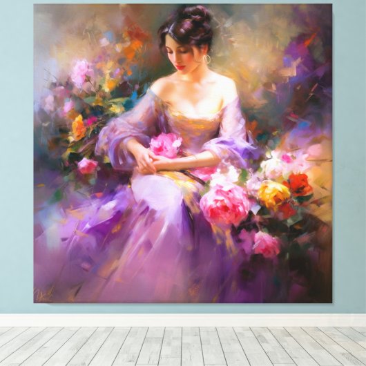 Toile Portrait élégant (Insitu (Plancher de Bois))