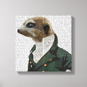 Toile Portrait élégant de Meerkat