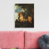 Toile Portrait équestre de Charles I c.1637-38 (Insitu(Salon))