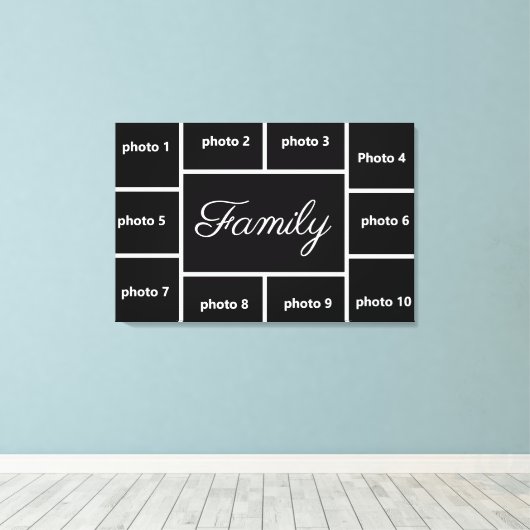 Toile Portrait familial (Insitu (Plancher de Bois))