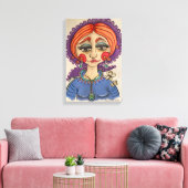 Toile Portrait fantaisiste (Insitu(Salon))