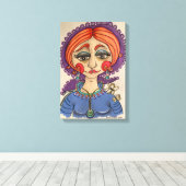 Toile Portrait fantaisiste (Insitu (Plancher de Bois))