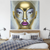 Toile Portrait féminin africain chic (Insitu(Chambre))