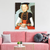 Toile Portrait féminin - Cranach le jeune - c1564 (Insitu(Salon))