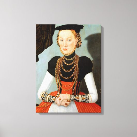 Toile Portrait féminin - Cranach le jeune - c1564 (Recto)