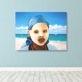 Toile Portrait, femme africaine (Insitu (Plancher de Bois))