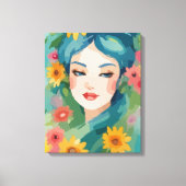 Toile Portrait Floral Daydream (Recto)