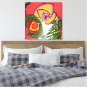 Toile Portrait Floral Explosé (Insitu(Chambre))