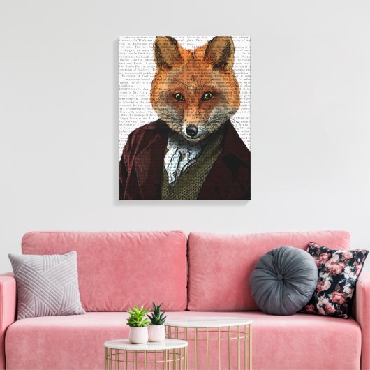 Toile Portrait Fox (Insitu(Salon))