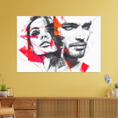 Toile Portrait Fragmenté (Insitu(Salon))