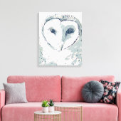 Toile Portrait funky Owl (Insitu(Salon))