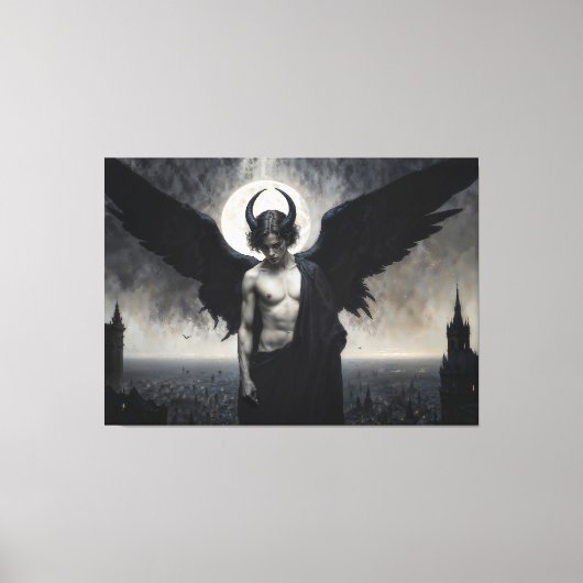 Toile Portrait gothique de Lord Lucifer (Recto)