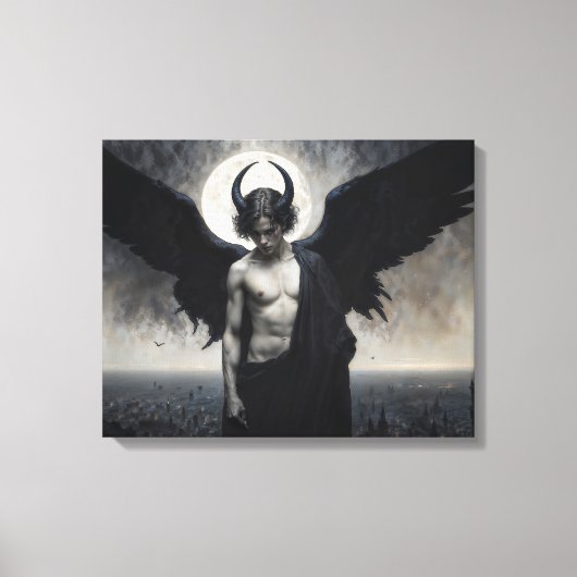 Toile Portrait gothique de Lord Lucifer (Recto)
