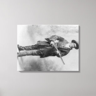Toile Portrait jaune canari de Martha "Calamity Jane"