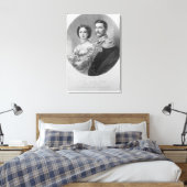 Toile Portrait mariage de Leurs Altesses Royales (Insitu(Chambre))