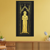 Toile Portrait médiéval anglais 1300 Lady Joan Cobham (Insitu(Salon))