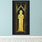 Toile Portrait médiéval anglais 1300 Lady Joan Cobham (Insitu (Plancher de Bois))