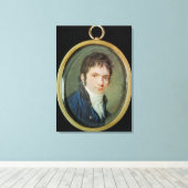 Toile Portrait miniature de Ludwig Van Beethoven, 1802 (Insitu (Plancher de Bois))