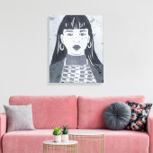 Toile Portrait nocturne (Insitu(Salon))