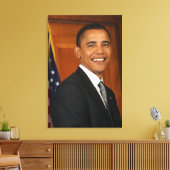 Toile Portrait officiel de Barack Obama (Insitu(Salon))