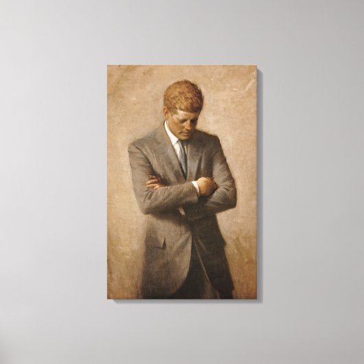 Toile Portrait officiel de John F Kennedy (Recto)