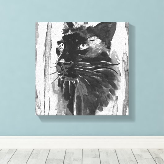 Toile Portrait Panther (Insitu (Plancher de Bois))