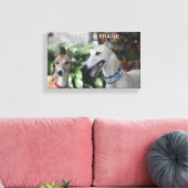 Toile Portrait personnalisé deux animaux | IMPRIMÉ PERSO (Insitu(Salon))