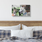 Toile Portrait personnalisé deux animaux | IMPRIMÉ PERSO (Insitu(Chambre))