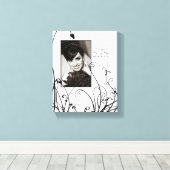 Toile Portrait Personnalisé mariage (Insitu (Plancher de Bois))