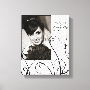Toile Portrait Personnalisé mariage